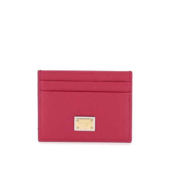 Logo-Plaque Dauphine Leather Cardholder main image 1